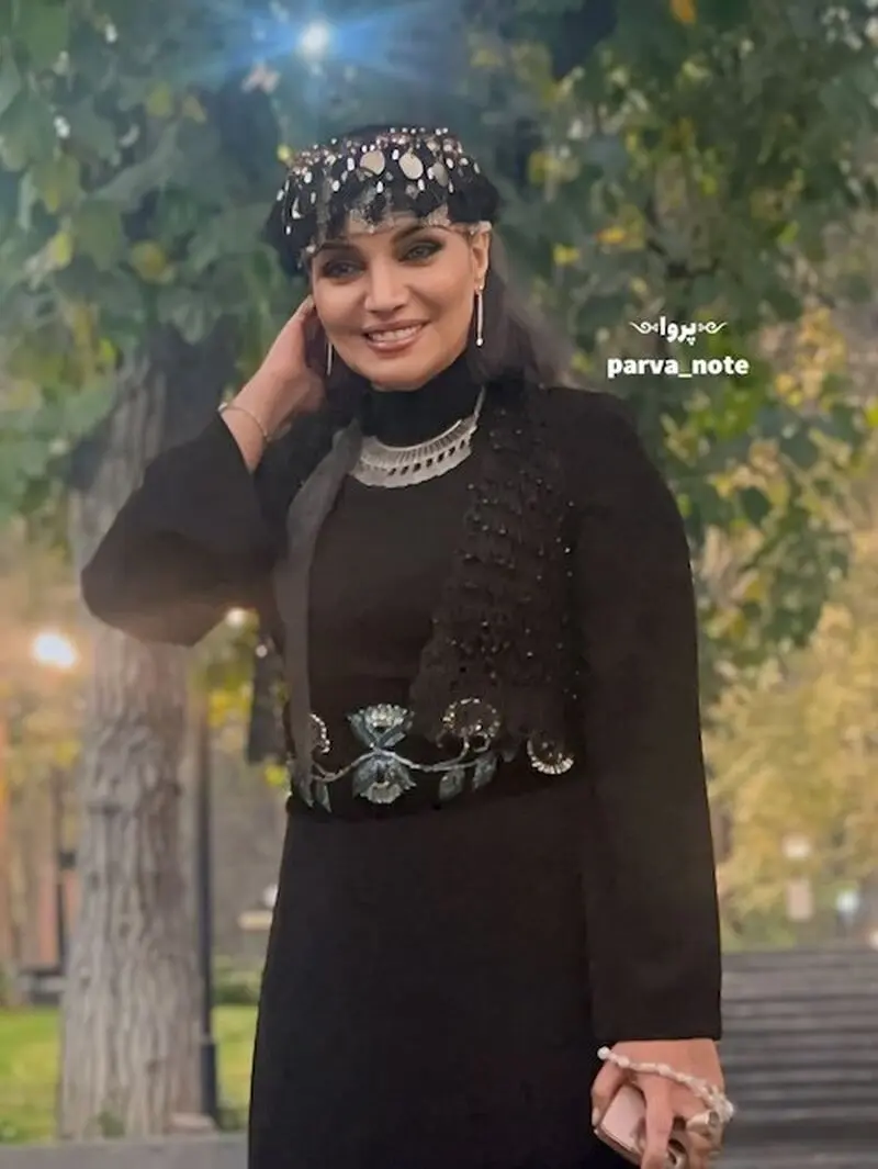 استایل مشکی الهام پاوه‌نژاد