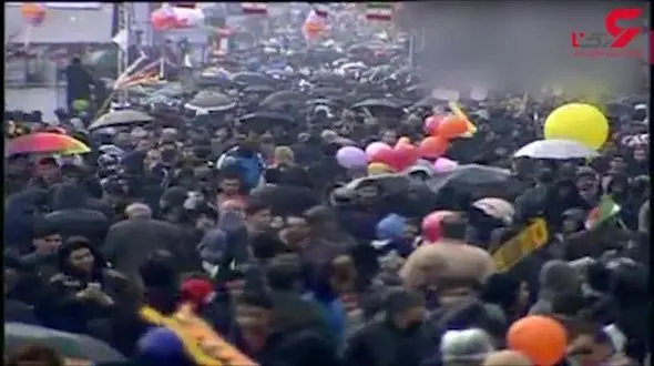 بخشی از سخنان رئیس جمهور در راهپیمایی 22 بهمن تهران+فیلم