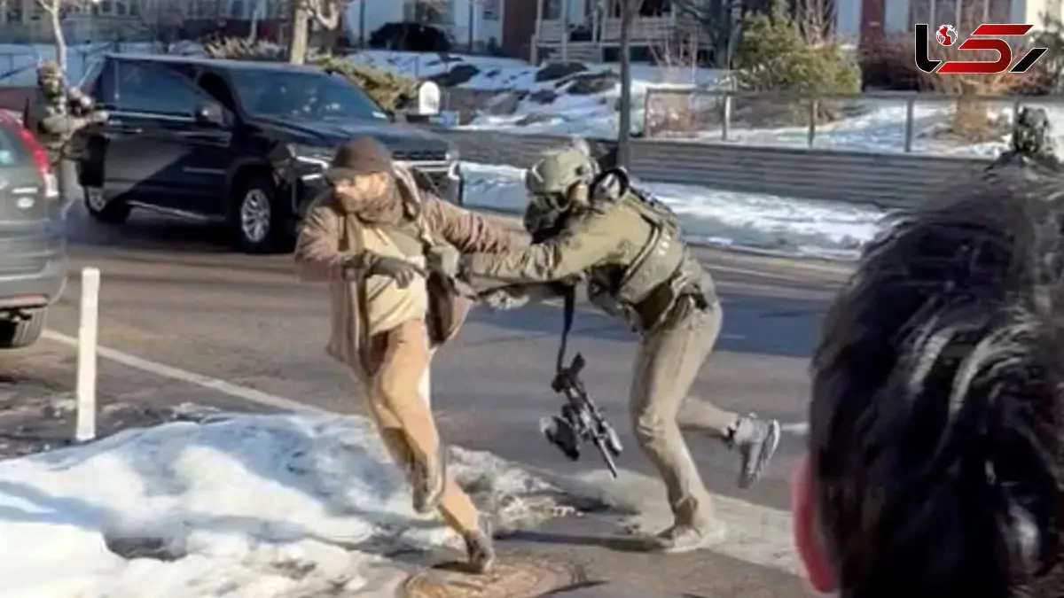 فیلم درگیری میان الکس پرِتی پرستار  و مأموران فدرال ۱۱ روز پیش از کشته شدنش