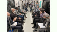 عجیب ترین صحنه ای که در متروی پایتخت رویت شد + عکس
