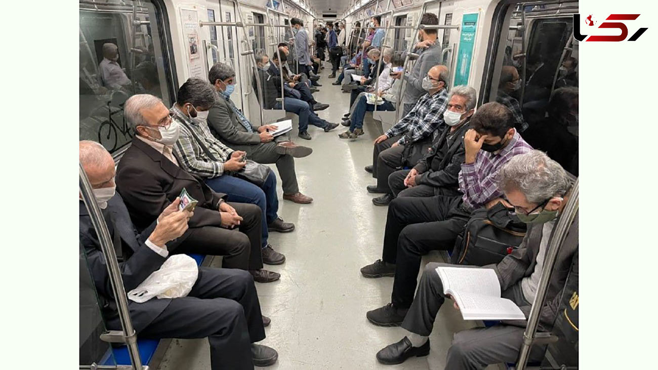 عجیب ترین صحنه ای که در متروی پایتخت رویت شد + عکس