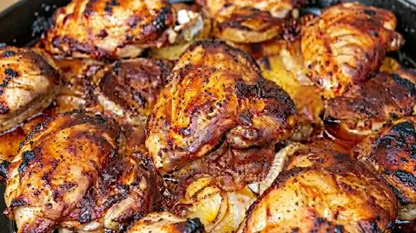 طرز پخت مرغ با شیر + فیلم
