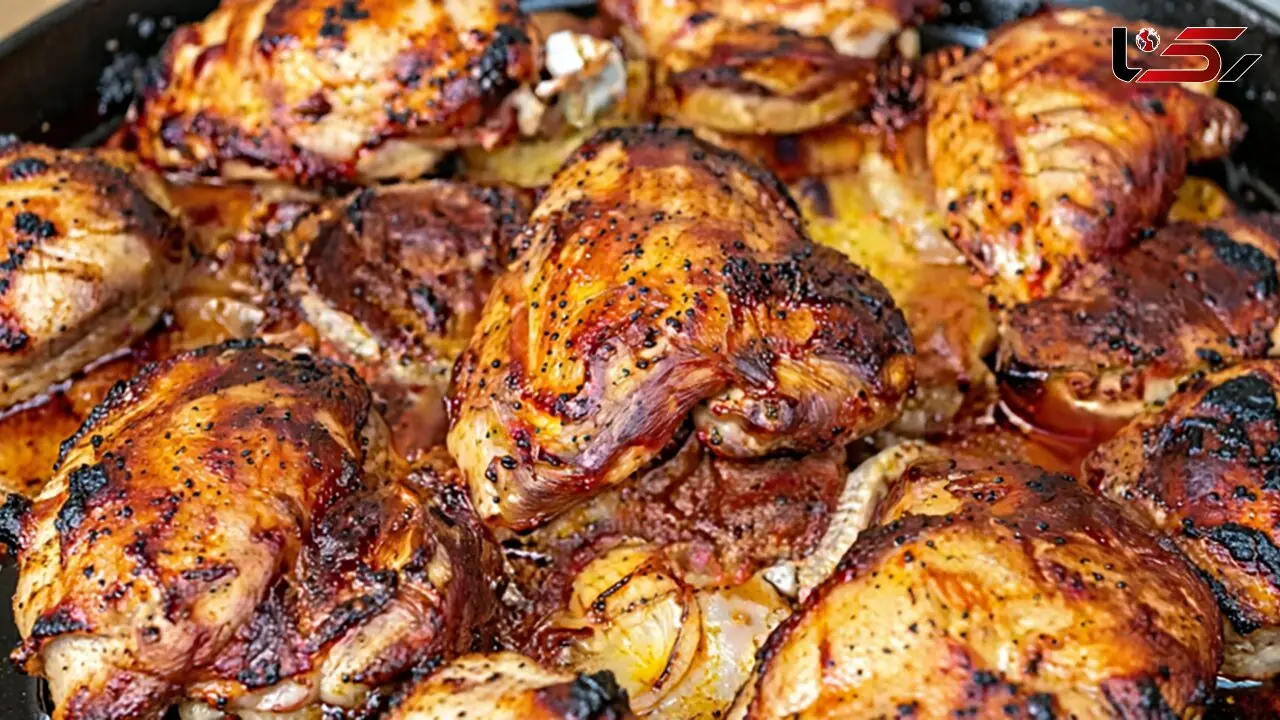 طرز پخت مرغ با شیر + فیلم