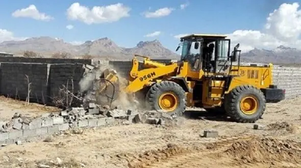 تخریب سازه های غیر مجاز در هفتکل