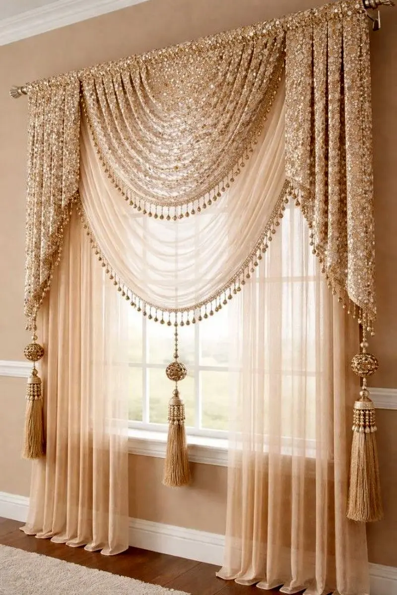 مدل پرده سلطنتی نوروز ۱۴۰۵ | جدیدترین و لوکس ترین مدل پرده سلطنتی از پذیرایی تا اتاق خواب برای نوروز ۱۴۰۵ که عروس های شیک پسند ازش کلی ایده میگیرن!