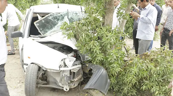 پرواز پژو 206  در بزرگراه بابانظر مشهد