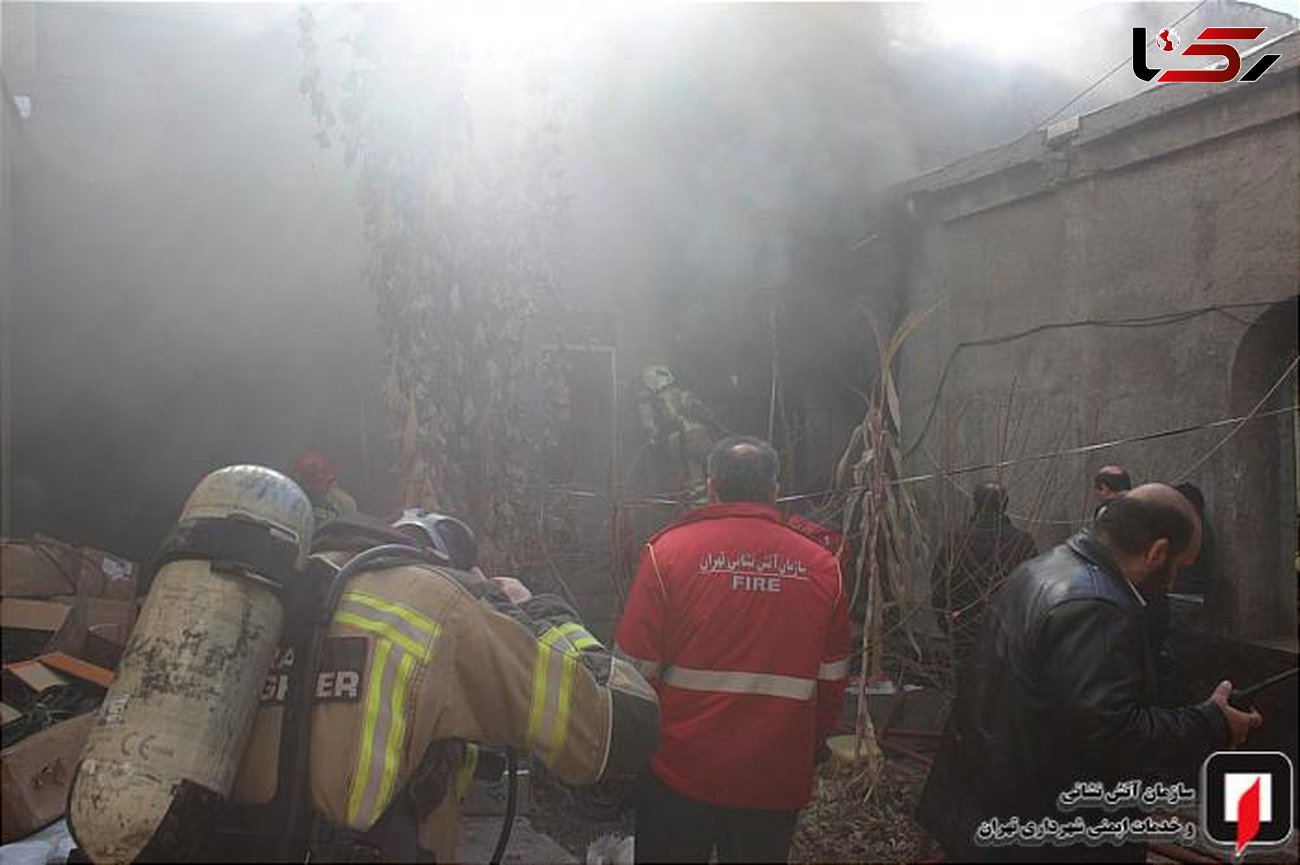  انبار بیمارستان سینا تبریز در آتش سوخت