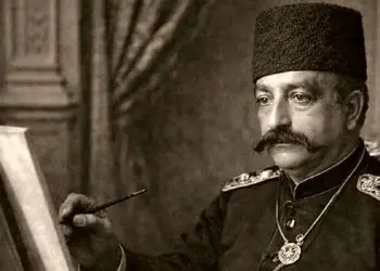 عکس| سفر در زمان؛ نقاشی ناصرالدین شاه از خودش در ایام ولیعهدی