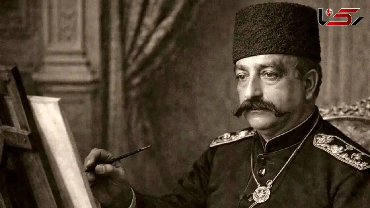 عکس| سفر در زمان؛ نقاشی ناصرالدین شاه از خودش در ایام ولیعهدی