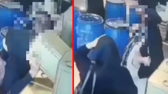 فیلم لحظه سرقت پنیر و روغن توسط چند زن از فروشگاه