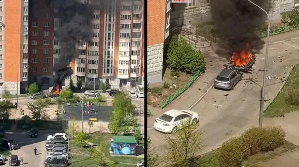 تصاویر تأیید نشده از انفجار در مسکو