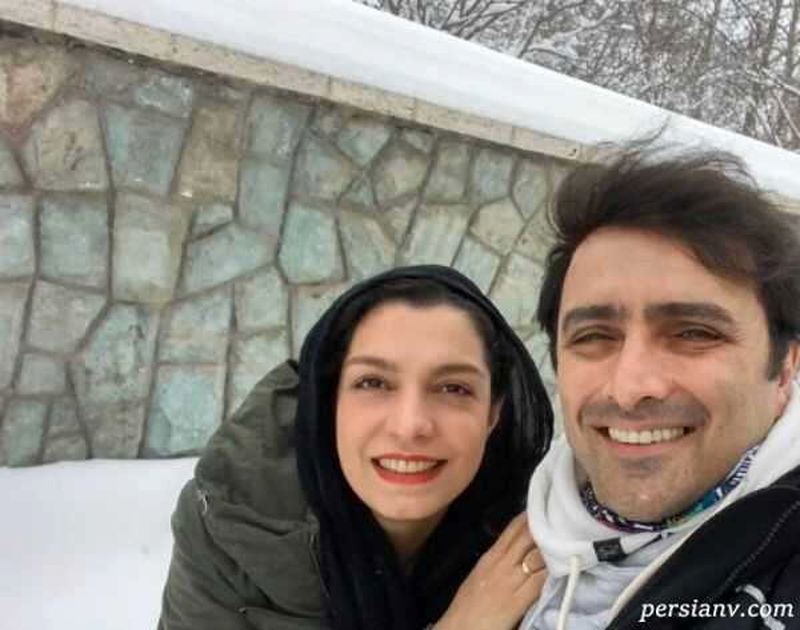 امین زندگانی و همسرش
