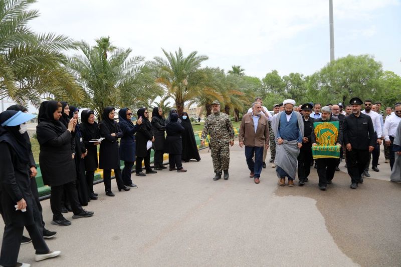 حضور خادمان امام رضا در پتروشیمی بندر امام