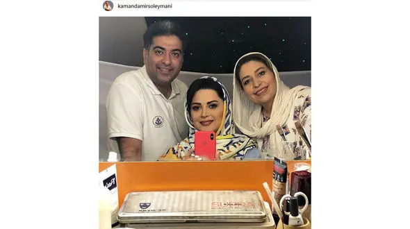 سلفی شاد خانم بازیگر در اتاق گریم