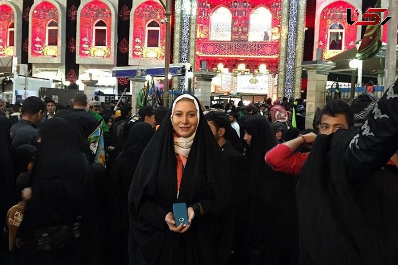 اصلاح رفتار خانم بازیگر ایرانی بعد از پیاده‌روی اربعین ! + عکس