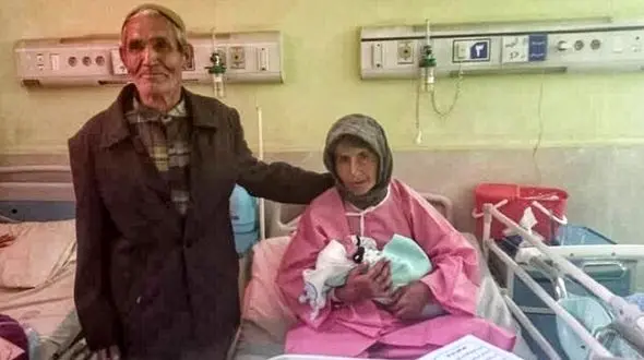 دوازدهمین فرزند پدر ۸۷ ساله بجنوردی متولد شد
