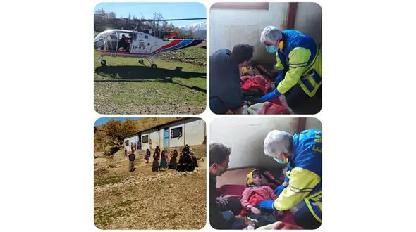 سقوط خونین دختربچه 5ساله کوهرنگی به دره / اورژانس هوایی نجاتش داد + عکس