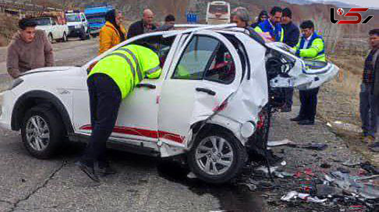 8 کشته و زخمی در تصادف هولناک کوئیک با پژو در جاده میانه قره آغاج