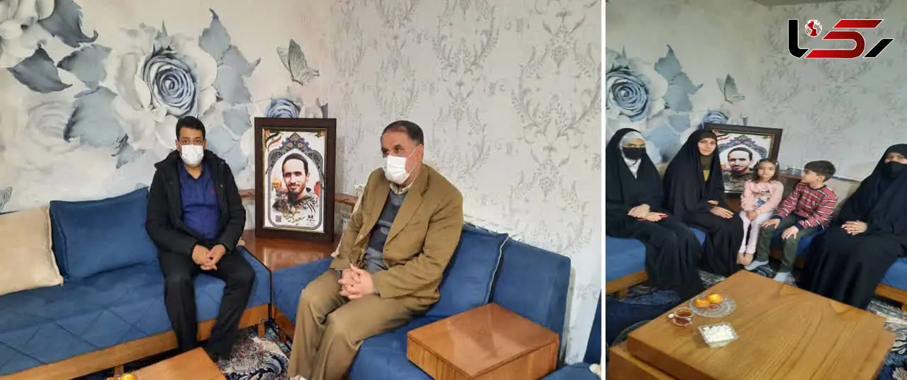 دیدار قائم مقام مدیرعامل و سرپرست دفتر حراست شرکت آب و فاضلاب استان مرکزی با خانواده شهید سعید مجیدی