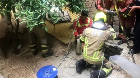 مرگ تلخ زن تهرانی در سقوط در چاه حیاط خانه اش + فیلم و کس