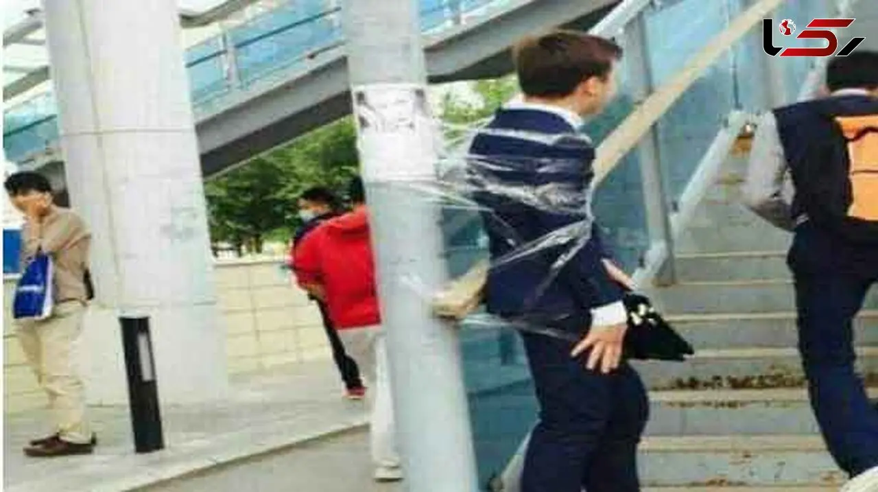 مجازات عجیب افرادی که در چین برای خانمها مزاحمت ایجاد می کنند +عکس