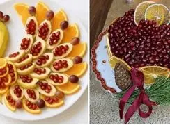 تزئین شیک انار دون شده ویژه شب یلدا و برنامه‌ های مدرسه