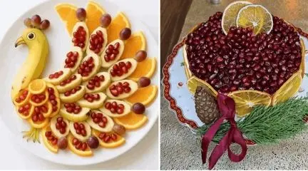 تزئین شیک انار دون شده ویژه شب یلدا و برنامه‌ های مدرسه