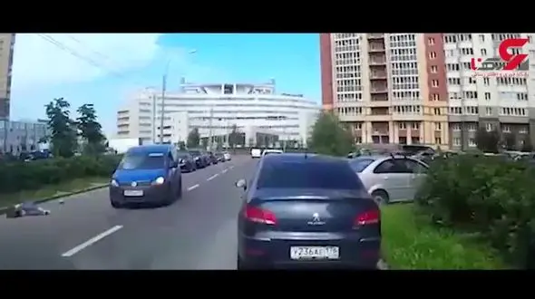 بلایی که یک راننده بر سر دختر اسکیت سوار آورد + تصویر