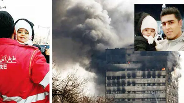 تلخ ترین لالایی های مادر برای دختر آتش نشان شهید / مجتبی کوهی قبل از فاجعه پلاسکو در تلگرامش چه نوشته بود؟+عکس