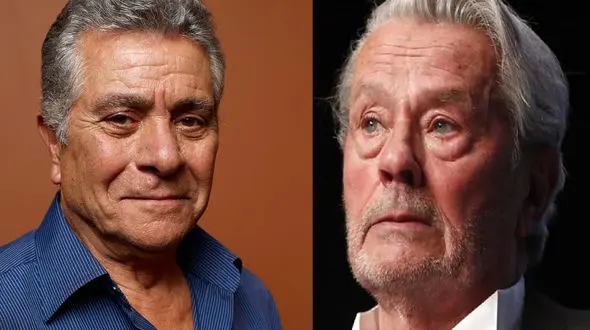 یک عکس ناب از جوانی بهروز وثوقی و آلن دلون ! / 2 جذاب دوس داشتنی را ببینید !