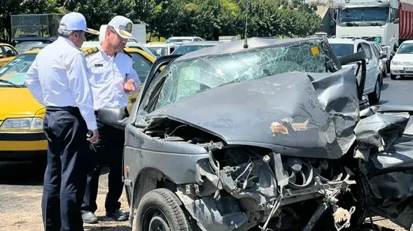 فیلم تصادف زنجیره ای در جاده سوادکوه/ مه و بارش شدید باران همه را شوکه کرد