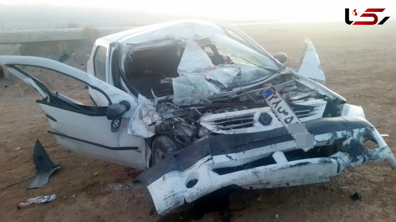 تصویر هولناک از تصادف مرگبار  خودروی ال نود+عکس