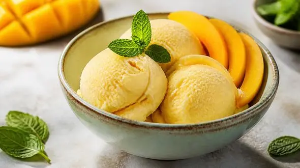 طرز تهیه بستنی انبه خانگی