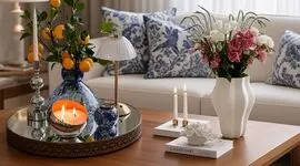 چیدمان میز جلو مبلی؛ ۱۰ ایده شیک و مینیمال برای یک پذیرایی چشم‌ نواز