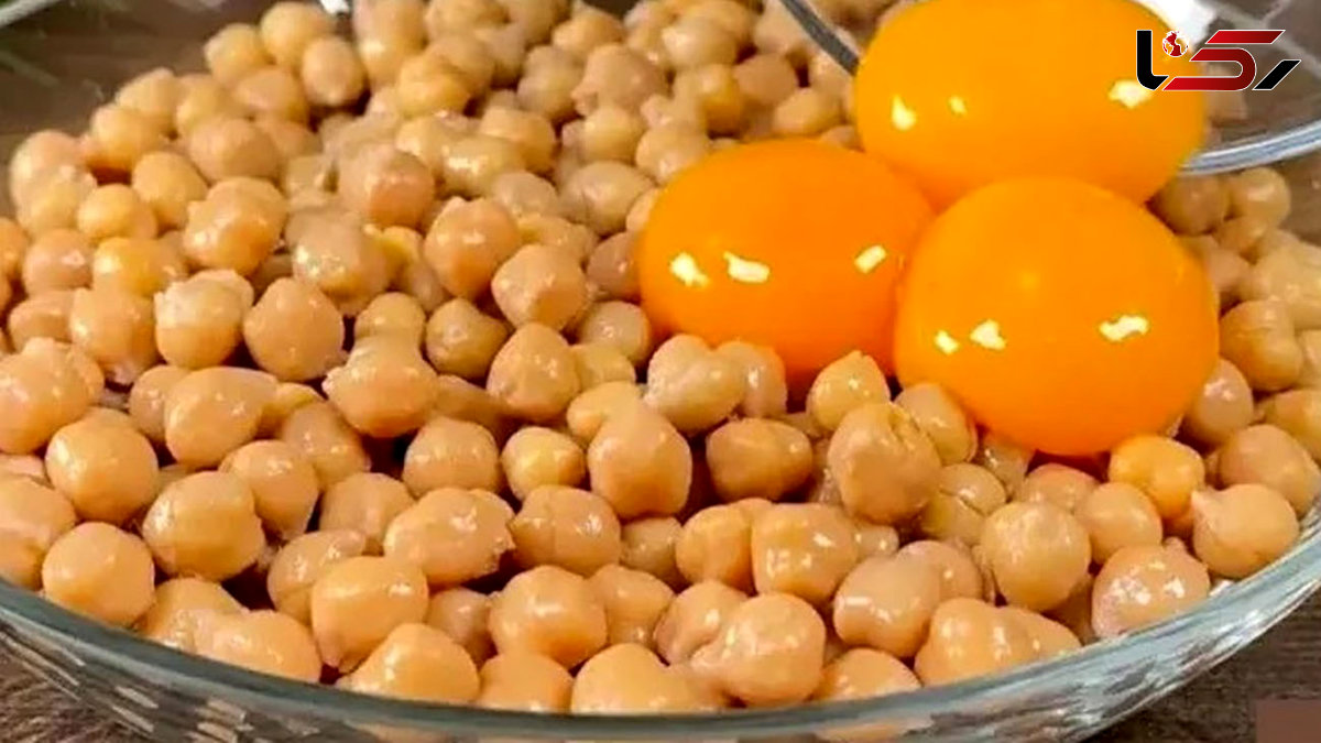  طرز تهیه غذایی خلاقانه با نخود و تخم‌ مرغ که طعم فلافل را ندارد + فیلم 