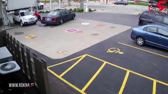 زن جوان و شجاع کاری کرد که سارق خودرو از بردن ماشین او  پشیمان شد + فیلم و عکس