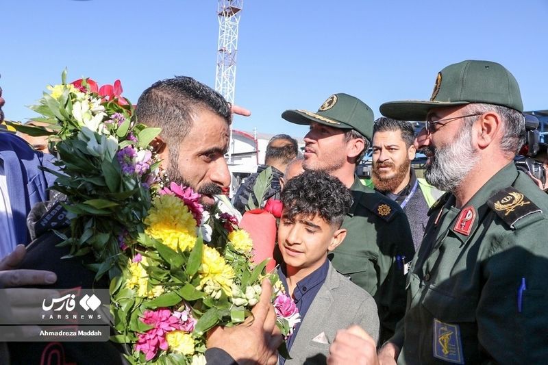 مراسم استقبال از هادی چوپان 