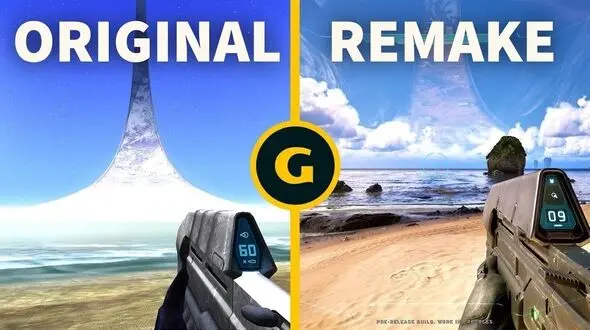 تفاوت گرافیکی نسخه سال ٢٠٠١ بازی Halo: Combat Evolved با نسخه بازسازی‌شده سال ٢٠٢۶ + فیلم
