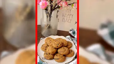 فیلم طرز تهیه کوکی گردو و قهوه برای عصرانه