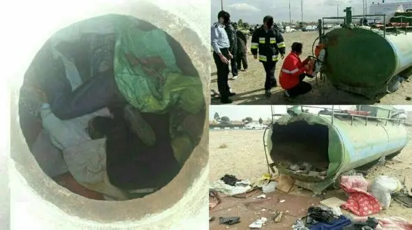 کشف جسد از داخل یک تانکر در کاشمر +عکس واقعه