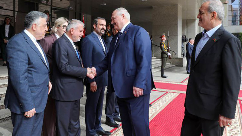  استقبال رسمی رئیس جمهور بلاروس از دکتر پزشکیان 