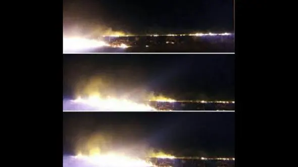 مهار آتش سوزی در ورودی شهر دماوند + عکس 