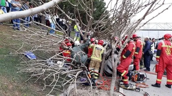  تصادف شدید در بزرگراه شهید ستاری + عکس های تکاندهنده 