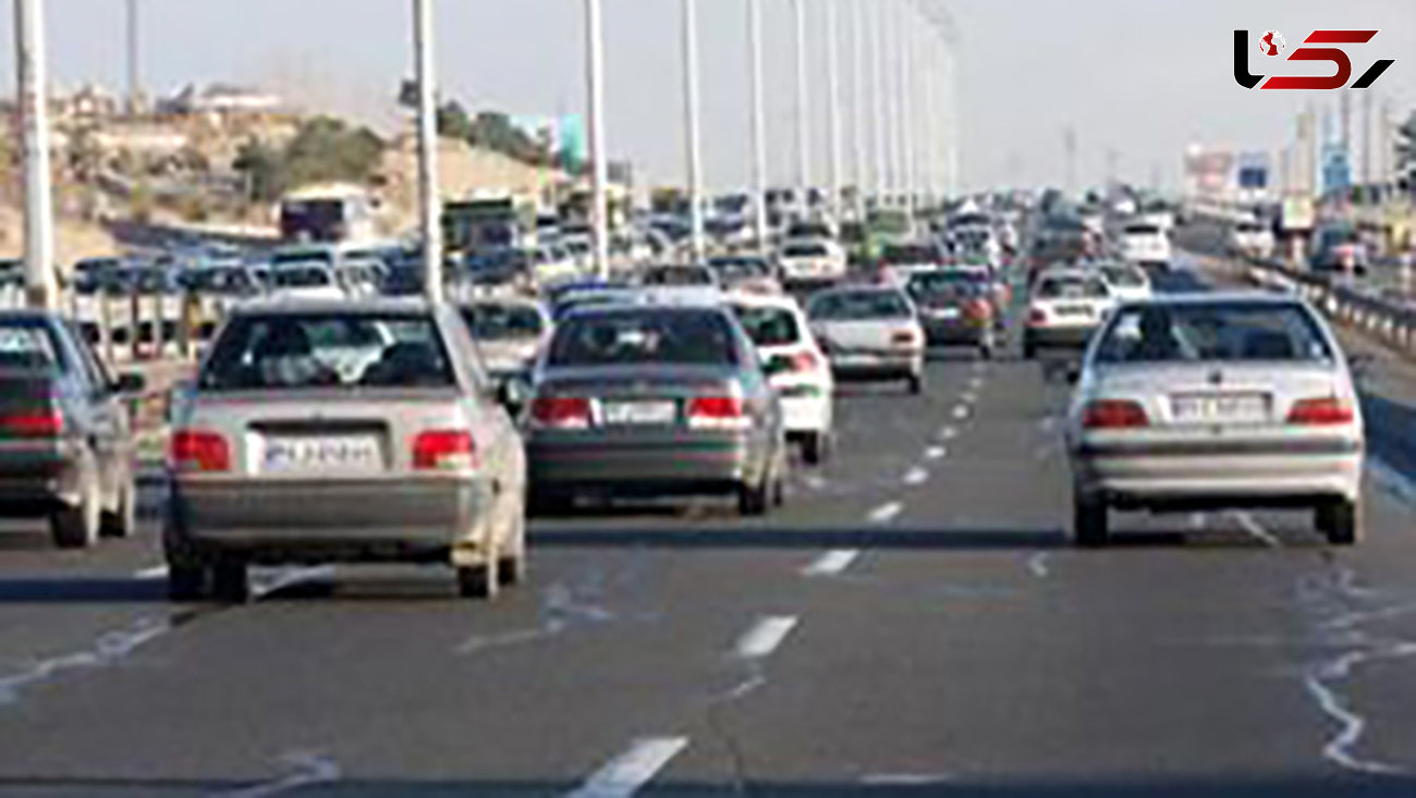 ترافیک نیمه سنگین  در آزاد راه کرج وقزوین و کرج 