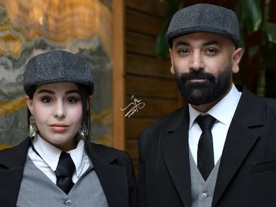 جشن تولد مهدی کوشکی به همراه همسر چهارم و جوانش! / مرسی که هستی عشقم!
