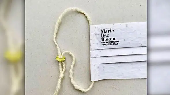 ماسکی که بعد از دور ریختن گل و گیاه می‌دهد+ عکس