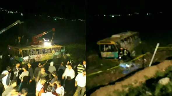 واژگونى مرگبار اتوبوس در لرستان / ساعت 9 شب گذشته رخ داد
