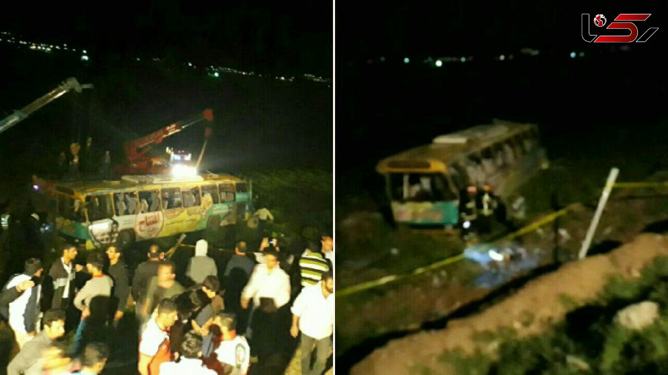 واژگونى مرگبار اتوبوس در لرستان / ساعت 9 شب گذشته رخ داد