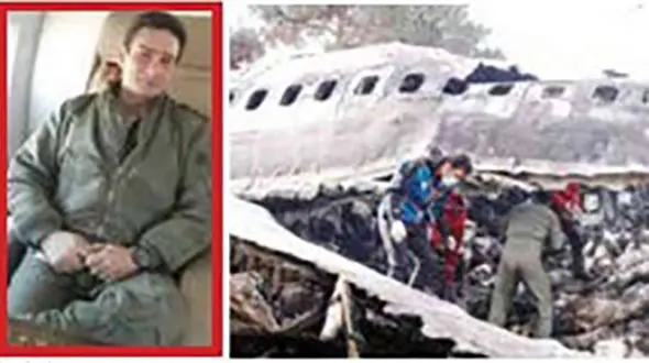 4 ارتشی هنگام سقوط هواپیما در کرج زنده بودند! / همسر تنها بازمانده چه گفت؟! +  فیلم و عکس