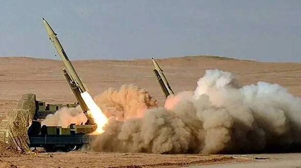 فیلم / لحظه شلیک پهپادهای فوق‌سنگین در موج 27 عملیات نصر